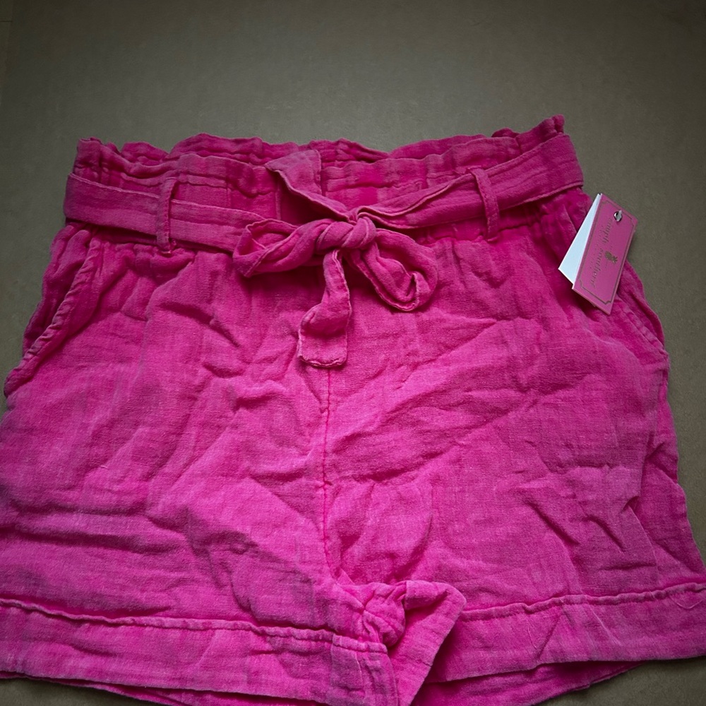 ‼️ 2 FOR $10 ‼️ Simply Southern Linen mint and pink shorts - Picture 9 of 12